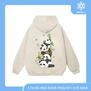 Áo Hoodie Gấu Trúc Và Cây Tre Snowind
