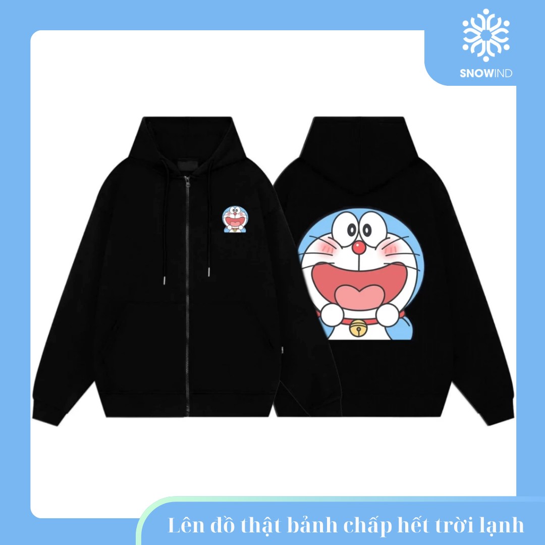Áo Hoodie Doraemon Snowind Siêu Đáng Yêu