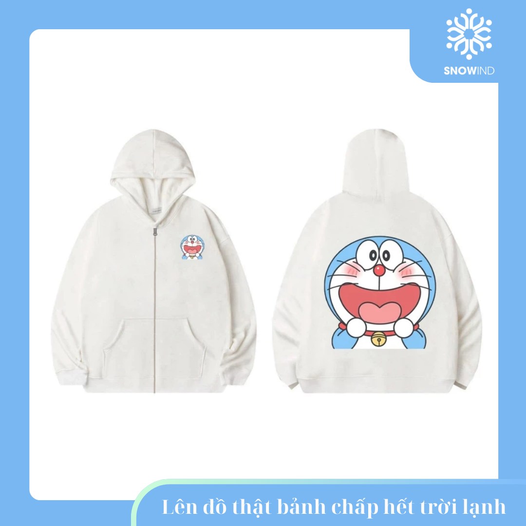 Áo Hoodie Doraemon Snowind Siêu Đáng Yêu