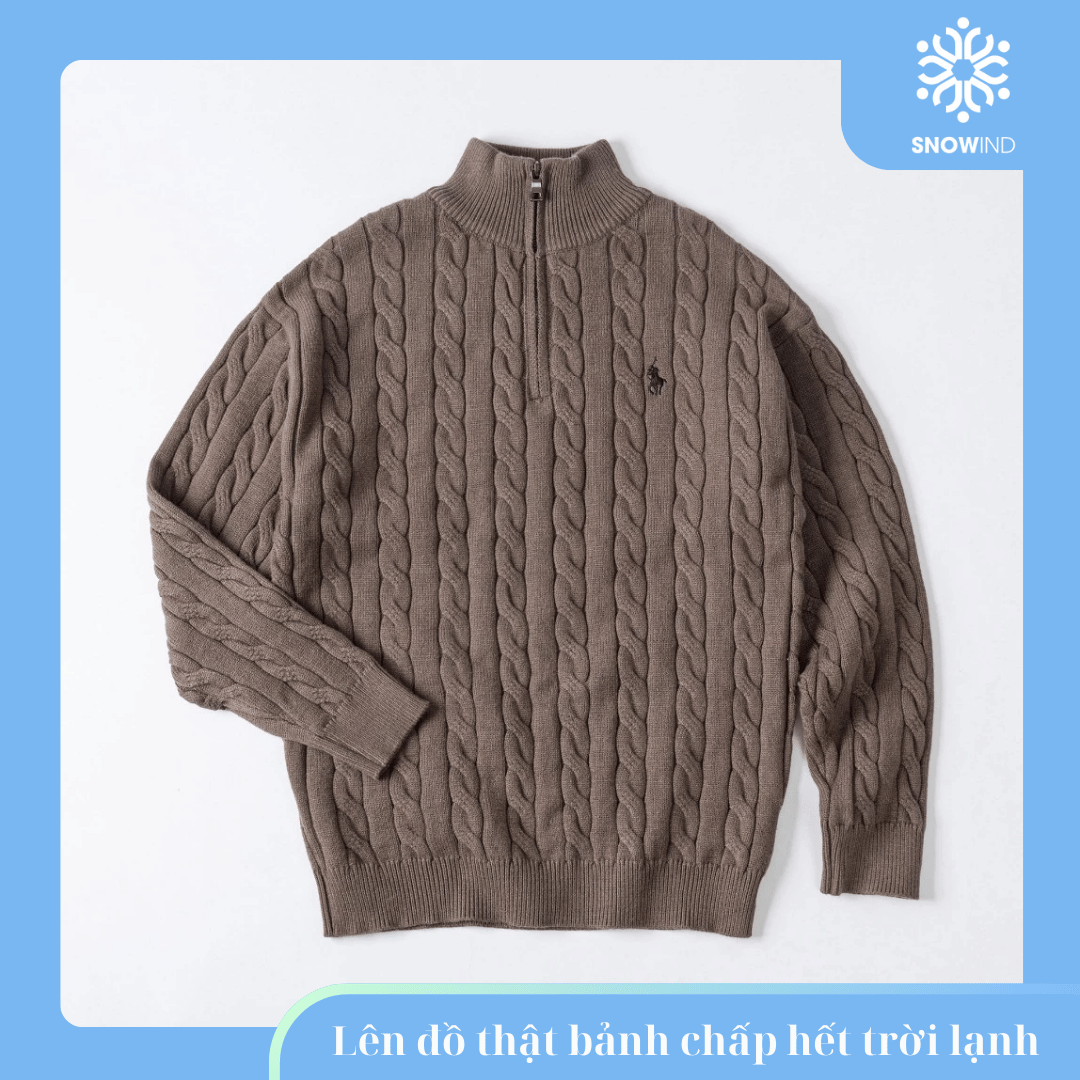 áo len cổ lọ