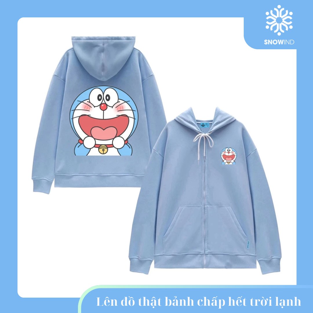 Áo Hoodie Doraemon Snowind Siêu Đáng Yêu