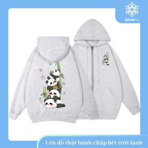 Áo Hoodie Gấu Trúc Và Cây Tre Snowind