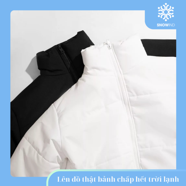 Cách phối đồ với áo phao béo