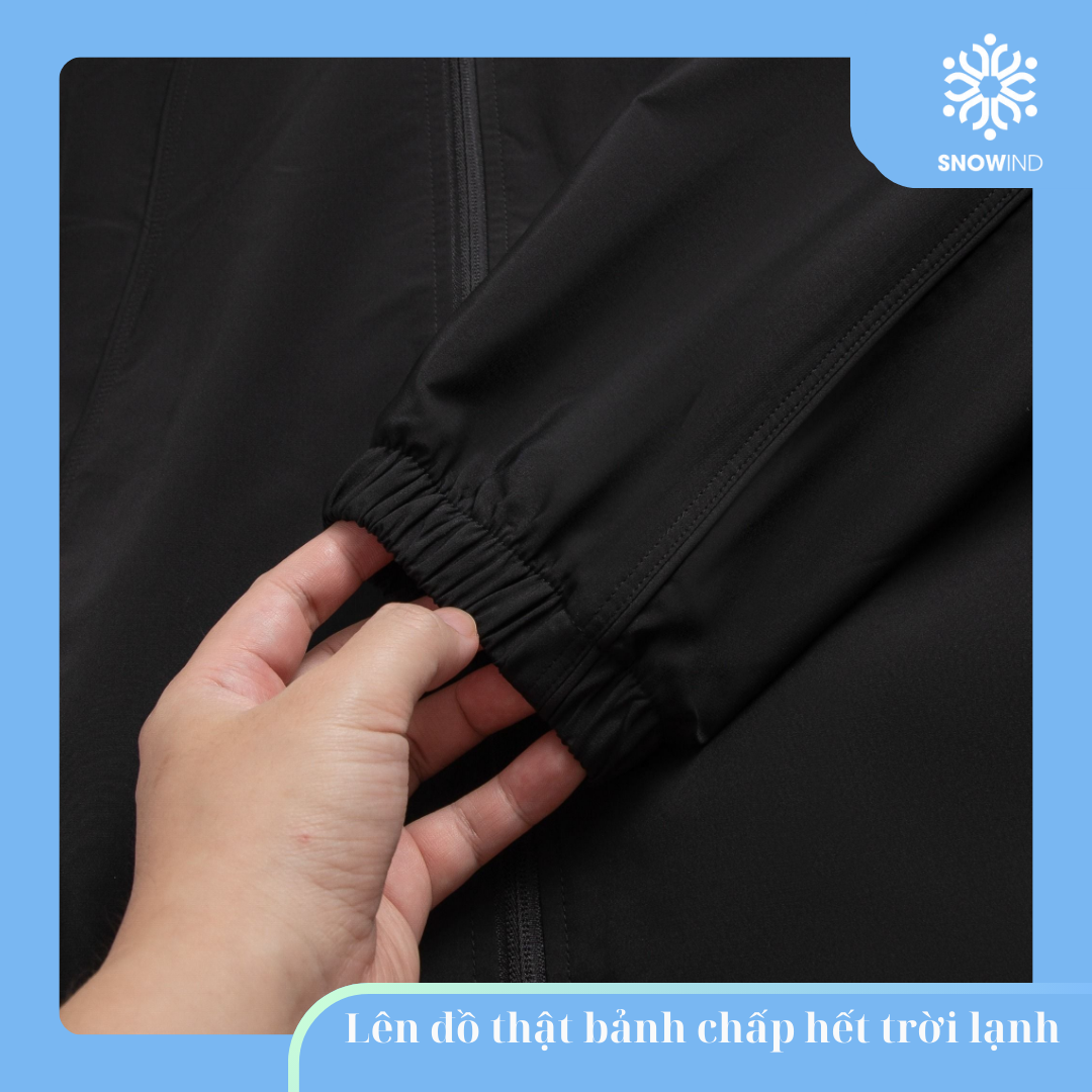 Áo Khoác Bộ Gió 2 Lớp Can Phối Mũ Liền - Ảnh 4