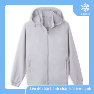 Áo Khoác Gió 2 Lớp Mũ Tháo Rời