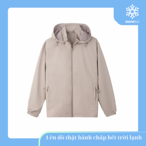 Áo Khoác Gió 2 Lớp Mũ Tháo Rời