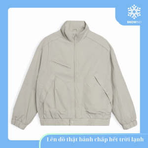 Áo khoác gió mix với quần jogger